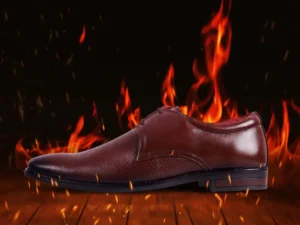 5001 Brown-11 Rhynos Brown Color Derby shoe On Fire