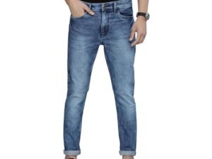 The Indian Garage Co Men Slim Fit Solid Mid-Rise Stretchable Jeans