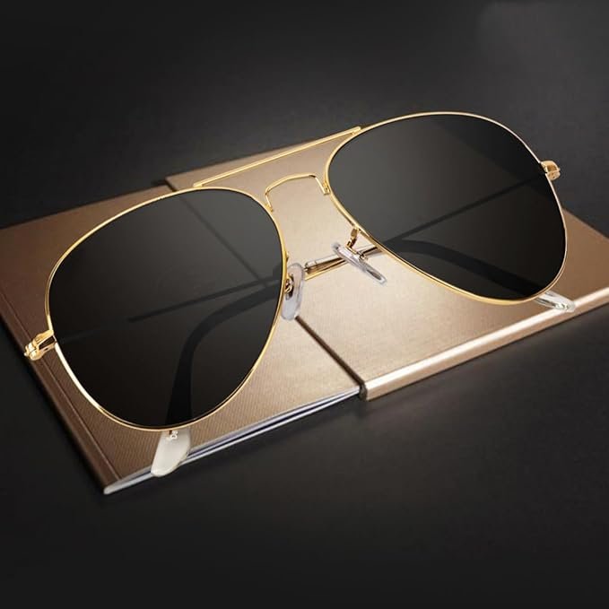 ARICKS Classic Aviator Sunglasses for Men Women Driving Sun glasses Glass Lens 100% UV Blocking - Image 4