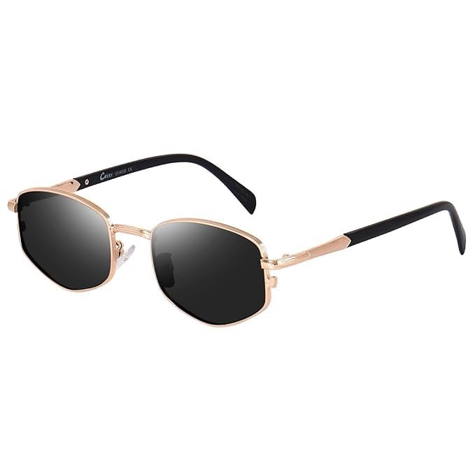 Trendy Metal frame Sunglasses for Men Retro Polygon Sun Glasses Luxury Classic Shades 2026