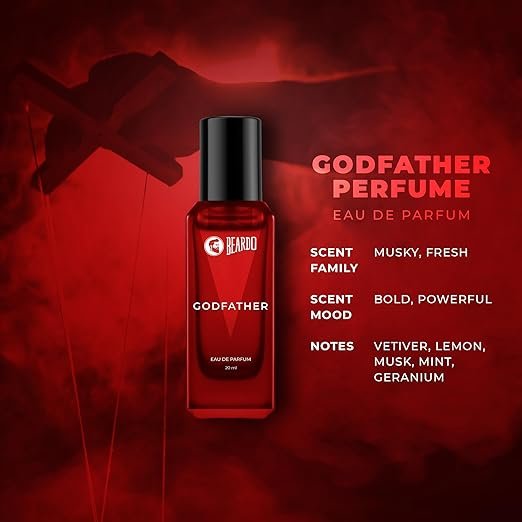 Beardo Godfather & Whiskey Smoke Masculine Fragrance Combo (20ml x 2) | Strong, Long-Lasting Perfume Set | Premium Gift for Men | Long Lasting Fragrance | Gift for Men | Gift for Friend - Image 4