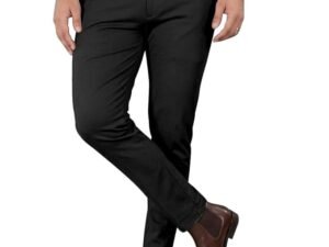 Mehrang Men's Stretchable Stretchable Formal Pant Trousers | Stylish Slim Fit Men's Wear Trousers for Office or Party | Polycotton Knitted Fabric
